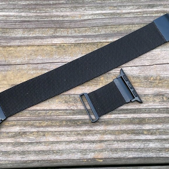 Unbranded Replacement Band For iWatch Apple Black Mesh Chain Strap Size 38-40mm - Picture 5 of 8